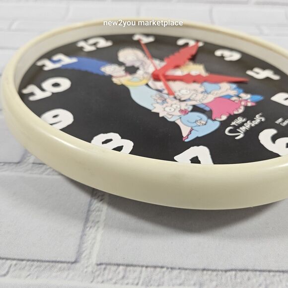 the simpsons vintage RARE original promo clock 1990 Works! collectibles WORKING! - Picture 8 of 16